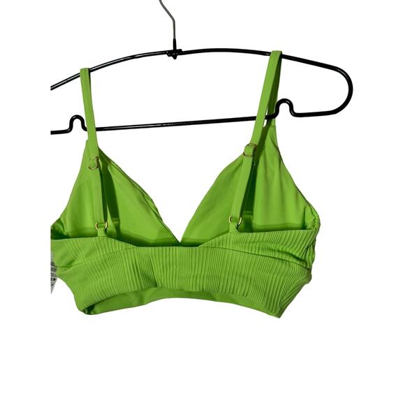 L Space Green Bikini Top NWT Size Large D Cup - Picture 7 of 7